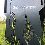 Мангал на 8 шт розбірний УКРАЇНА ПОНАД УСЕ з індивідуальним гравіюванням - на подарунок, фото 3