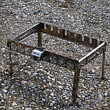 Автоматична шашличниця з неіржавкої сталі на ніжках SHOP-PAN на 8 шампурів, фото 3