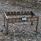 Автоматична шашличниця з неіржавкої сталі на ніжках SHOP-PAN на 8 шампурів, фото 4