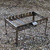 Автоматична шашличниця з неіржавкої сталі на ніжках SHOP-PAN на 8 шампурів, фото 5