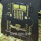 Мангал розбірний на 8 шт з індивідуальним гравіюванням - GRAF ЖАРИТ - на подарунок, фото 2