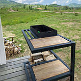 Мангал Loft зі столиком і знімною жарівнею на 12 шампурів, фото 2