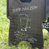 Мангал розбірний на 8 шт SUPER МУЖ з індивідуальним гравіюванням - на подарунок, фото 2