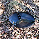 Сковорода 3-секційна 50 см із диска борони з бортом, фото 2