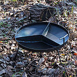 Сковорода 3-секційна 50 см із диска борони з бортом, фото 3