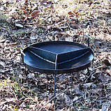 Сковорода 3-секційна 50 см із диска борони з бортом, фото 5