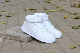 Кросівки білі високі екошкіра 38