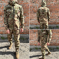 Костюм тактический softshell v3 мультикам (46-56р) армированный софтшел на флисе Армейская форма демисезон