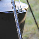 Казан татарський чавунний 8 л із триногою на розбірних ніжка, фото 6