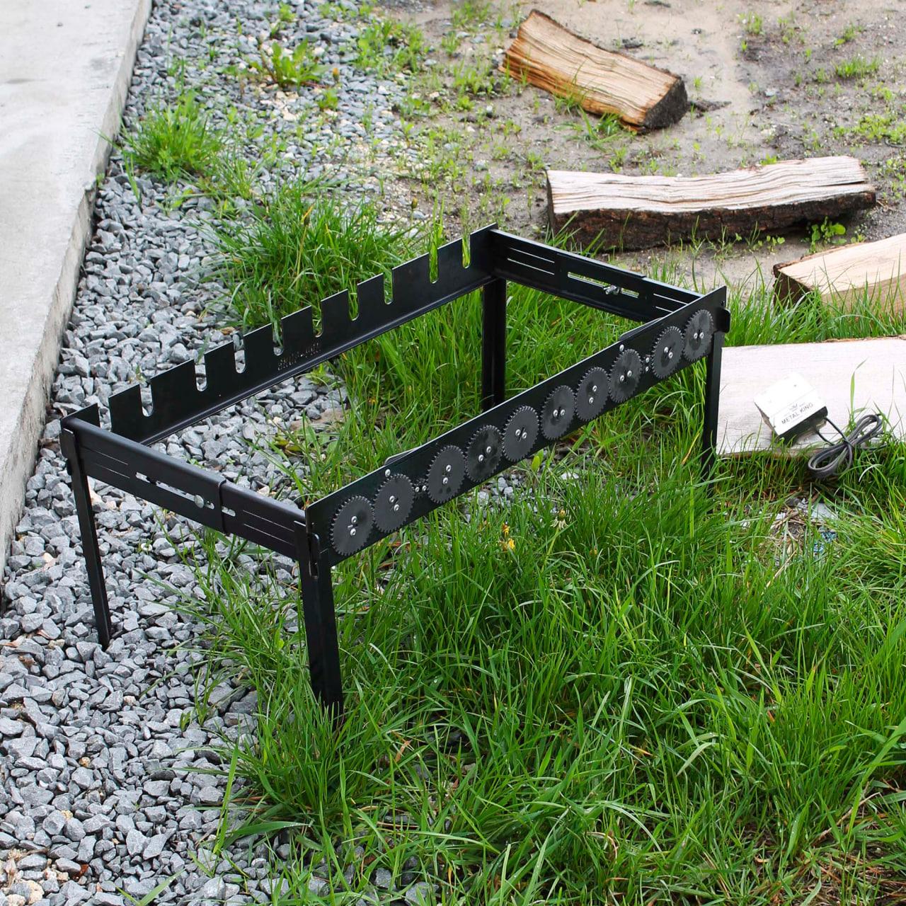 Автоматична шашличниця SHOP-PAN на ніжках на 10 шампурів, фото 1