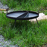 Сковорода двосекційна з диска борони 50 см, фото 3