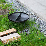 Сковорода двосекційна з диска борони 50 см, фото 4