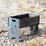 Мангал на 8 шт розбірний з індивідуальним гравіюванням - Рибка, фото 2