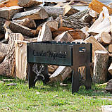 Мангал на 8 шт SHOP-PAN розбірний з індивідуальним гравіюванням - Герб, Тризуб, Україна, фото 5