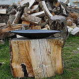 Сковорода чавунна 45 см з підставкою, фото 5