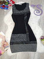 Жіноча сукня Promod без рукавів чорно сіра Розмір XXS 40