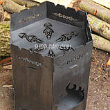 Піч для сковороди/коти з прорізами для шампурів, фото 3