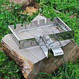 Автоматична шашличниця Туристична з нержавійки з карданом на 8 шт, фото 2