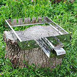 Автоматична шашличниця Туристична з нержавійки з карданом на 8 шт, фото 3