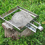 Автоматична шашличниця Туристична з нержавійки з карданом на 8 шт, фото 4