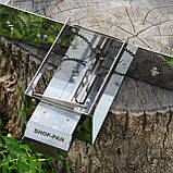 Автоматична шашличниця Туристична з нержавійки з карданом на 8 шт, фото 7