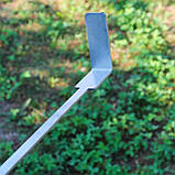 Кочерга з нержавійки 3 мм для сковороди і мангала з гравіюванням, фото 2