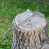 Кочерга з нержавійки 3 мм для сковороди і мангала з гравіюванням, фото 6