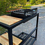 Автомангал Loft зі столиком і знімною жарівнею на 8 шампурів, фото 7