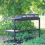 Автомангал Loft зі столиком і знімною жарівнею на 12 шампурів, фото 4