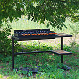 Автомангал Loft зі столиком і знімною жарівнею на 12 шампурів, фото 9