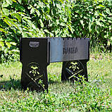 Мангал розбірний на 8 шт з індивідуальним гравіюванням - Команда ух, фото 2