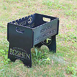 Мангал розбірний на 8 шт з індивідуальним гравіюванням - прожарка від супервайзера, фото 2