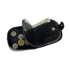 Монетниця портмоне Tony Perotti шкіряне Italico 2086 Чорний, фото 3