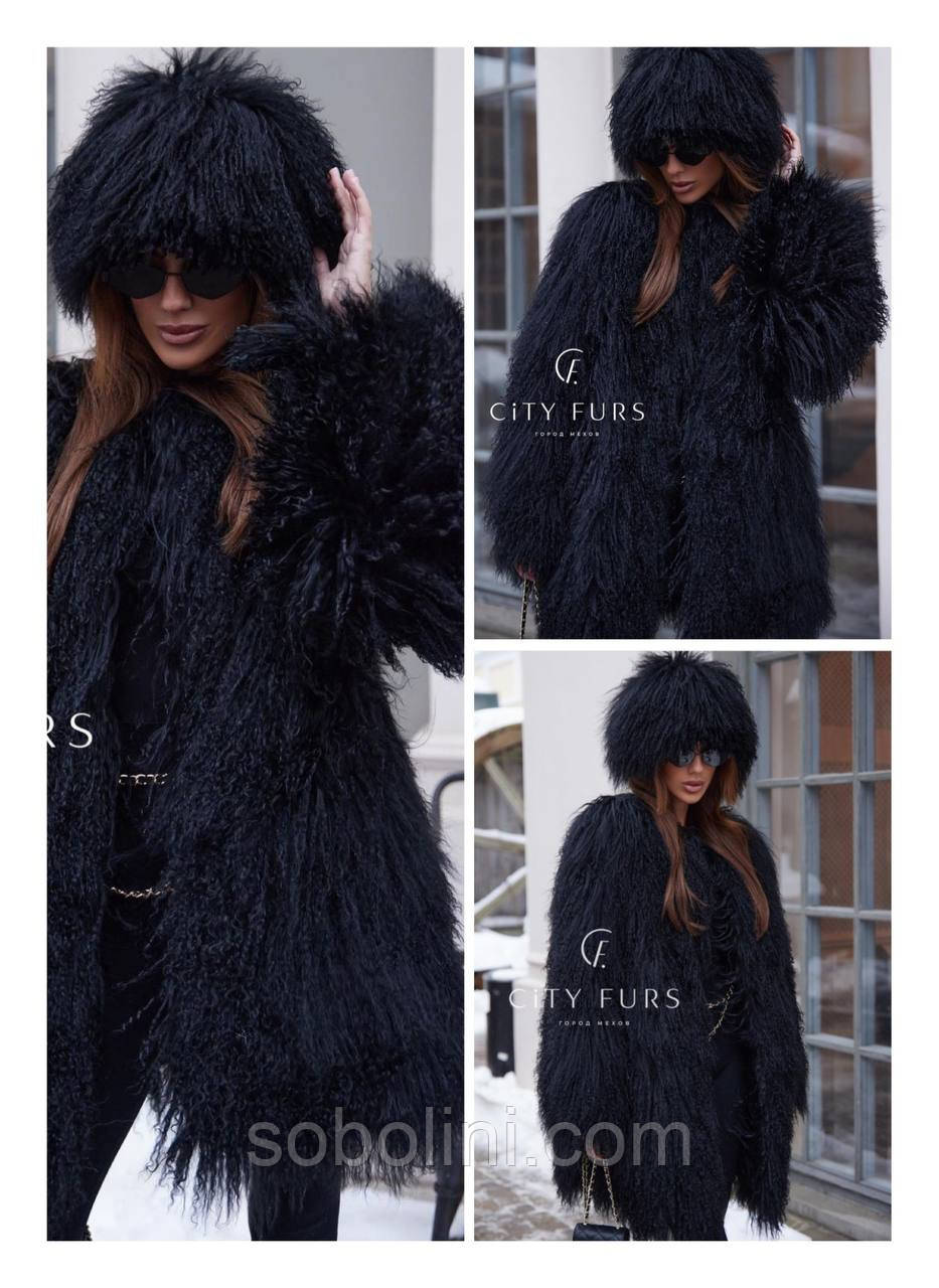 Шапка з хутра лама +шубка, пошиття, фото 1