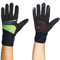 Велорукавиці NorthWave Sonic Long Gloves black/green FLU Зимові р-р L Art 805024