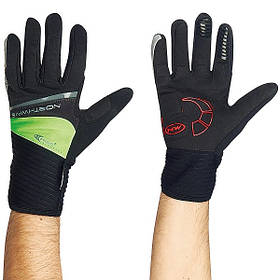 Велорукавиці NorthWave Sonic Long Gloves black/green FLU Зимові р-р L Art 805024