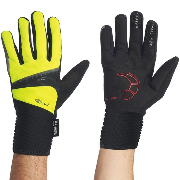 Велорукавиці NorthWave Sonic Long Gloves black/yellow FL Зимові р-р L Art 805031, фото 1