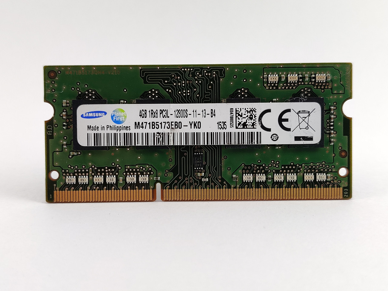 Оперативна пам'ять для ноутбука SODIMM Samsung DDR3L 4Gb 1600MHz PC3L-12800S (M471B5173EB0-YK0) Б/В