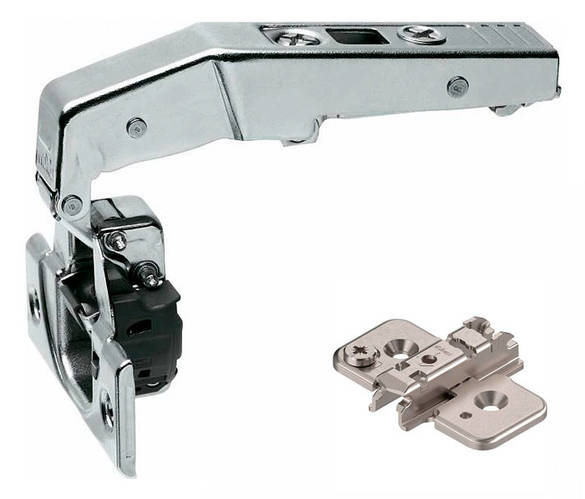 Петля Blum под фальшпанель CLIP top BLUMOTION с доводчиком 83° (с ...