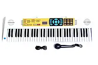 Игрушечное пианино (61 клавиша) с микрофоном G192704-HS-6188B USB, музыка, свет, в коробке