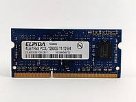 Оперативная память для ноутбука SODIMM Elpida DDR3L 4Gb 1600MHz PC3-12800S (EBJ40UG8EFU0-GN-F) Б/У