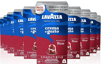 Nespresso Lavazza Crema e Gusto Ricco Aluminium 10 капсул