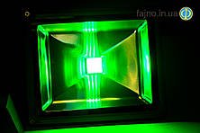ЛІД прожектор зелений (30 Вт)