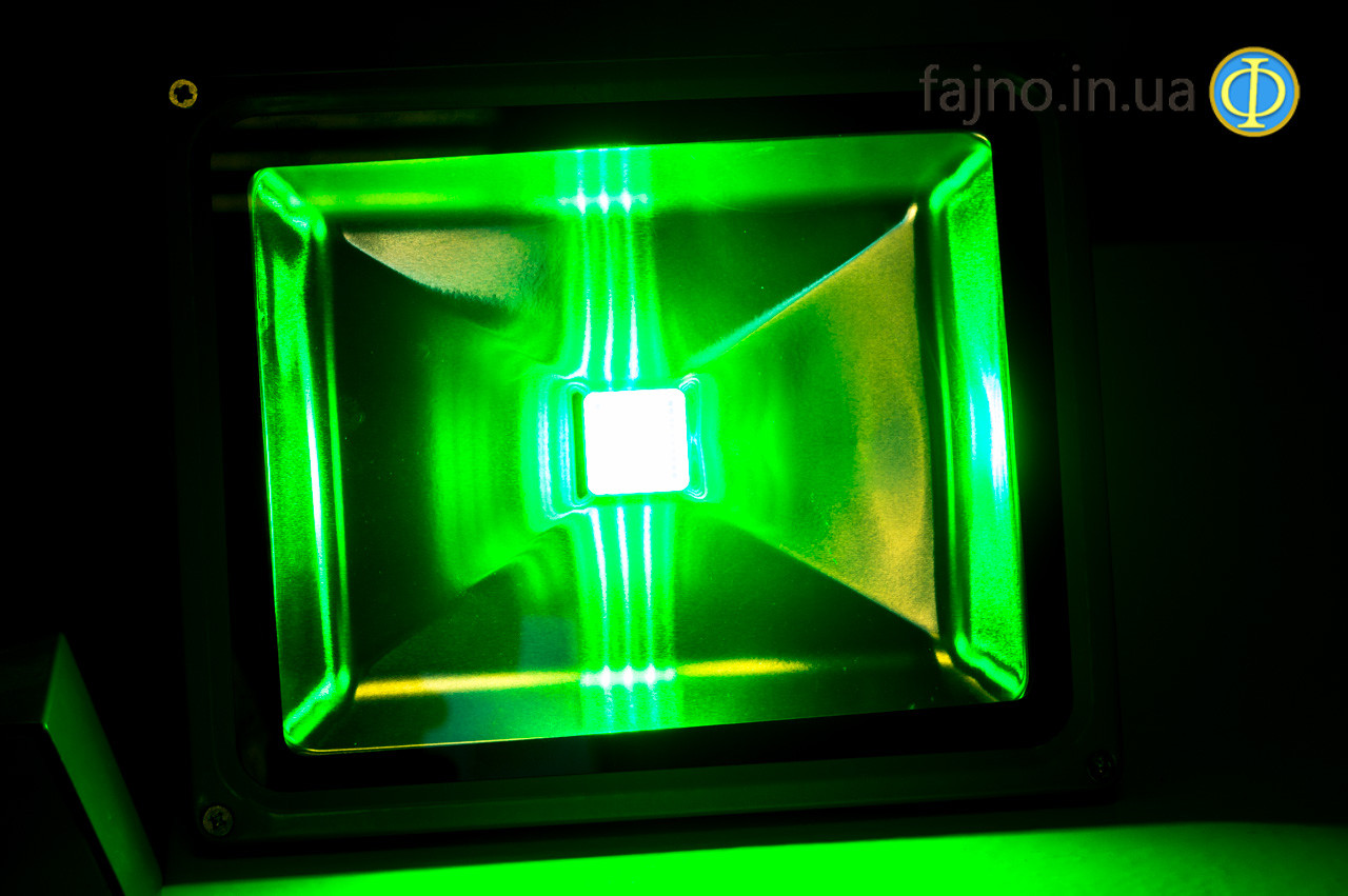 Светодиодный прожектор зелёный (50 Вт) 50W-G - фото 2 - id-p374212531