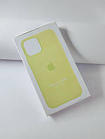 Кожаный чехол Leather Case with MagSafe для Apple iPhone 12 Pro Yellow