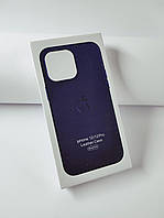 Кожаный чехол Leather Case with MagSafe для Apple iPhone 12 Pro Violet