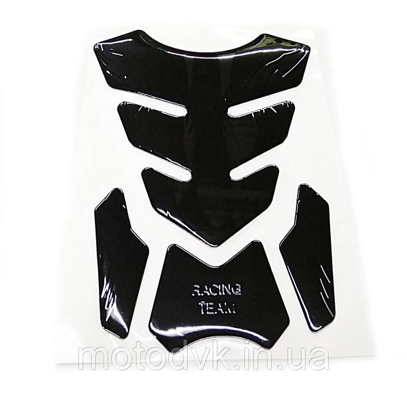 Наклейка на бак мотоцикла RacingTeam, чорна