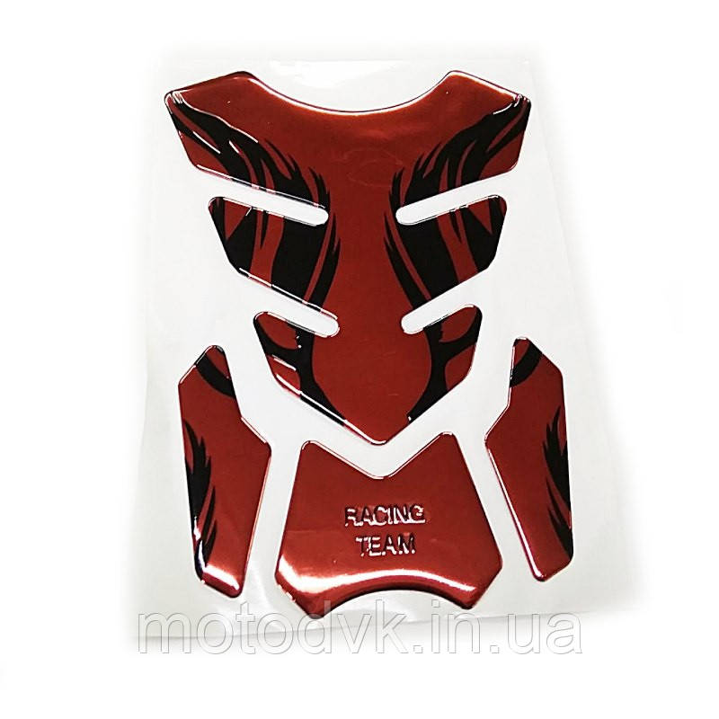 Наклейка на бак мотоцикла RacingTeam, червона