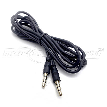 Аудіокабель AUX 3.5 mm 4 pin, 1.5 м, фото 1