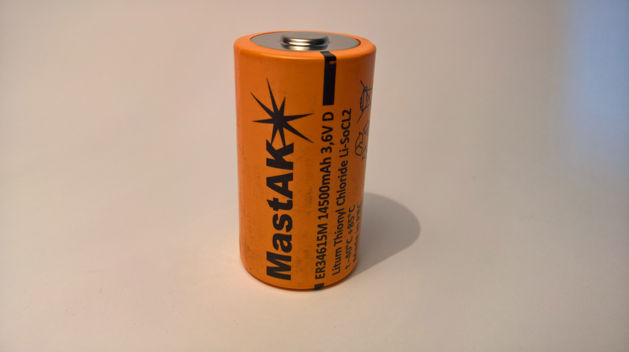 Батарейка MastAK 3,6 V R20 14500mAh ER34615M (Li-ion)
